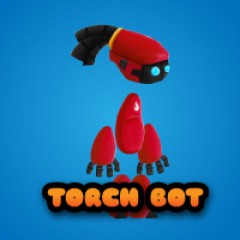 Torch Bot 2D Character
